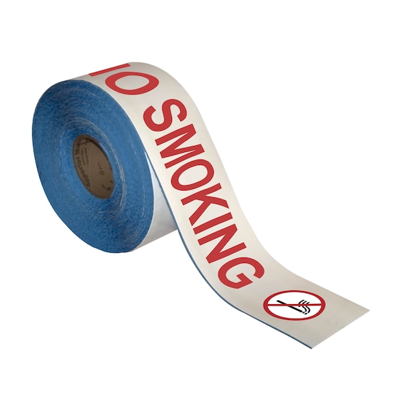 Superior Mark Floor Marking Message Tape, 4in x 100Ft , NO SMOKING IN-40-741I - main